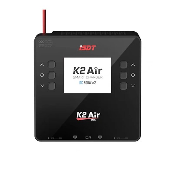 Hot Sales ISDT K2Air Intelligent Charger Dual-Mode Dual-Channel DC500W*2 UBS Interface Airplane Lithium-Ion Battery
